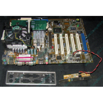 Материнская плата Asus P4PE (FireWire) с процессором Intel Pentium-4 2.4GHz s.478 и памятью 768Mb DDR1 Б/У (Ижевск)