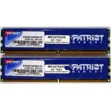 Память 1Gb (2x512Mb) DDR2 Patriot PSD251253381H pc4200 533MHz (Ижевск)